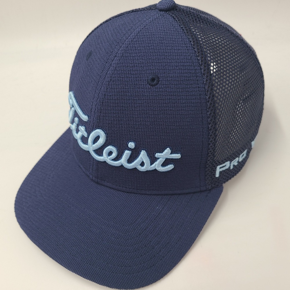Titleist Hat Snapback *MISSING PINS* Trucker Mesh Blue Pro V1 FJ FootJoy Golf